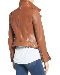 Mackage Hania Belted Leather Moto Jacket