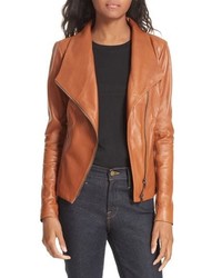Nordstrom Signature Stand Collar Leather Jacket