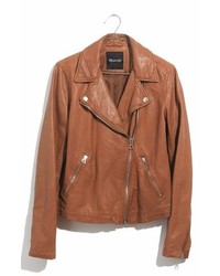 Madewell Washed Leather Moto Jacket