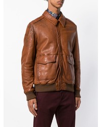 Etro Leather Bomber Jacket