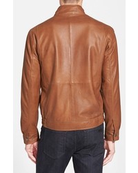 Missani Le Collezioni Leather Bomber Jacket