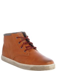 Sneaky Steve Cognac Leather Camden Lace Up Boots