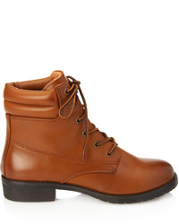 Forever 21 Faux Leather Hiking Booties