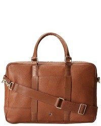 Ben Sherman Leather Double Zip Briefcase
