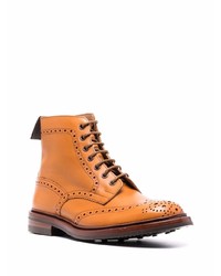 Tricker's Chunky Lace Up Leather Boots