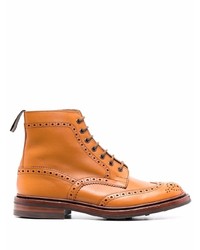 Tricker's Chunky Lace Up Leather Boots