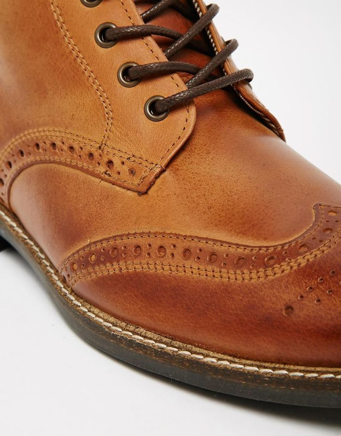 Red Tape Brogue Boots, $50 | Asos | Lookastic.com