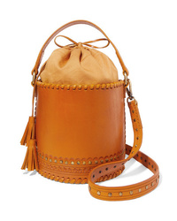 Ulla Johnson Andra Embellished Leather Bucket Bag