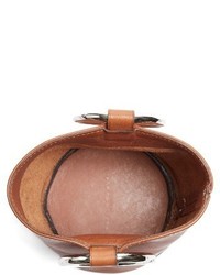 Simon Miller Bonsai Pebbled Leather Bucket Bag Brown