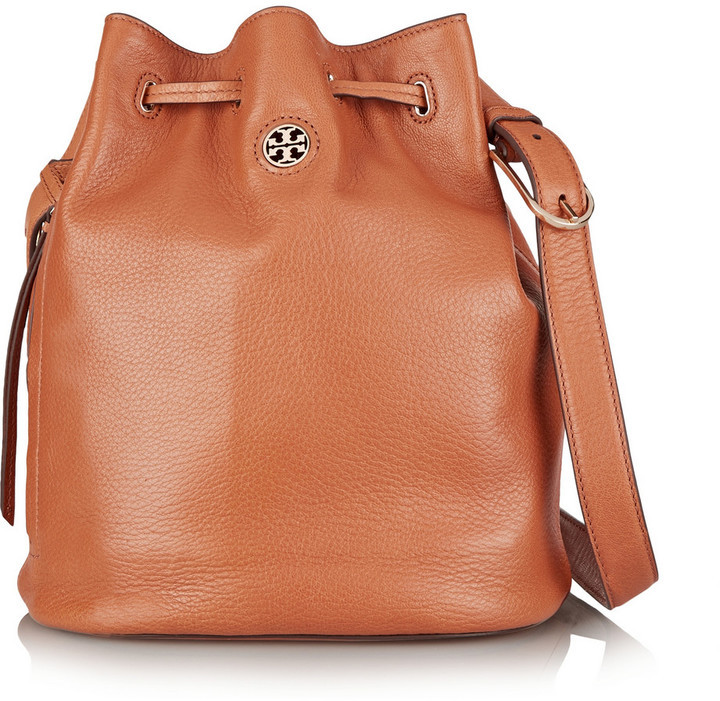 Tory Burch Brody Textured Leather Bucket Bag, $450  |  Lookastic