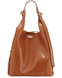Nina Ricci Faust Medium Leather Bucket Bag Nut
