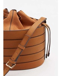 Mango Leather Bucket Bag