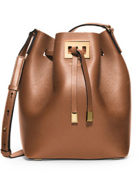 Michael Kors Michl Kors Collection Miranda Medium Leather Bucket Bag Luggage