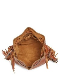 Patricia Nash Niccioleta Fringe Leather Bucket Bag