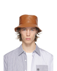 Tobacco Leather Bucket Hat