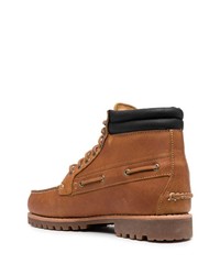 Timberland Two Tone Lace Up Leather Boots