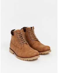 New Look Worker Boots In Tan