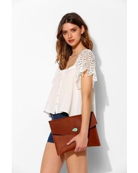 Urban Outfitters Leelanau Trading Co Large Leather Envelope Clutch