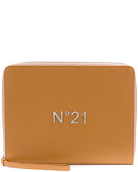 No.21 No21 Logo Plaque Zipped Clutch