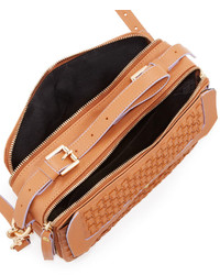 Twelfth St. By Cynthia Vincent 12th Street By Cynthia Vincent Leila Woven Double Zip Crossbody Bag Tobacco