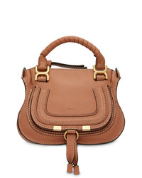 Chloé Brown Mini Marcie Double Shoulder Bag