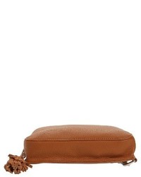 Street Level Faux Leather Crossbody Bag Brown