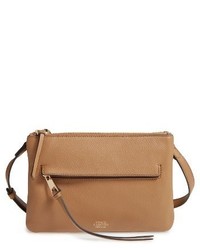 Vince Camuto Gally Leather Crossbody Bag Beige