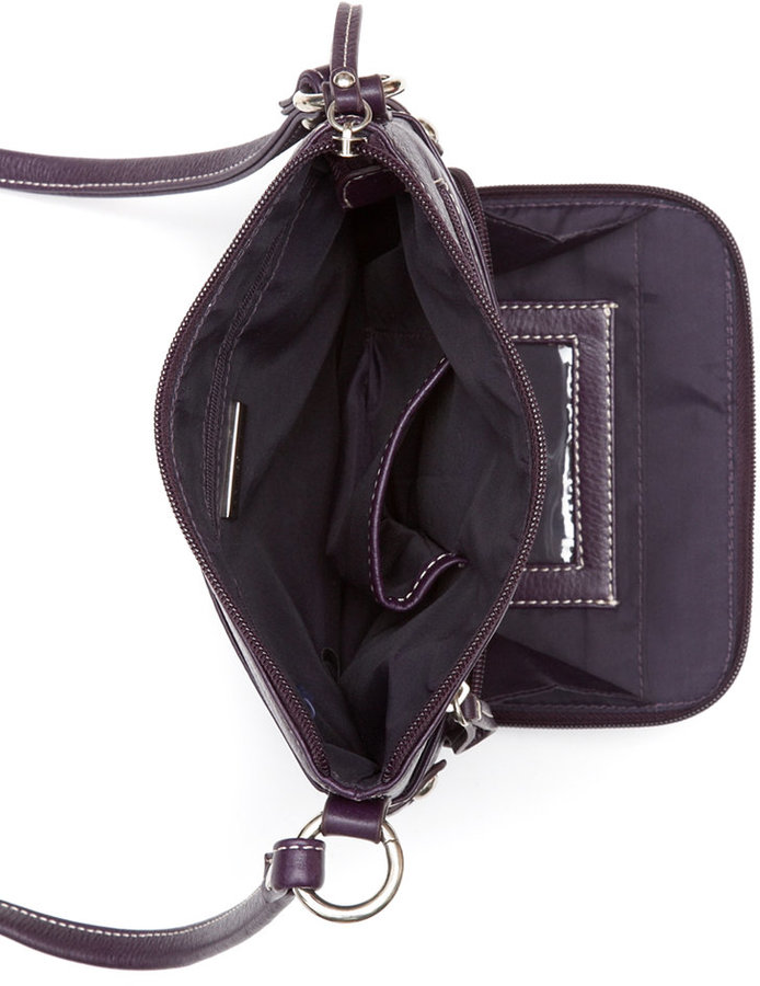 Giani Bernini Turn-Lock Glazed Crossbody (Tobacco): Handbags
