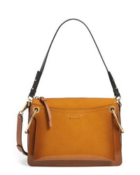 Chloé Large Roy Shiny Leather Shoulder Bag