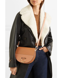 JW Anderson Latch Smooth And Textured Leather Shoulder Bag