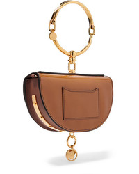 Chloé Nile Bracelet Mini Glossed Leather Shoulder Bag
