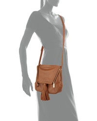 Kooba Priscilla Tassel Leather Shoulder Bag Caramel