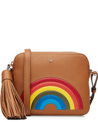 Anya Hindmarch Rainbow Leather Crossbody Shoulder Bag