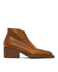 Y/Project Tan Duck Bill Ankle Boots