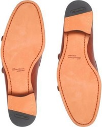Santoni Carlos Leather Monk Shoes