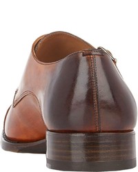 Harris Cap Toe Double Monk Shoes Brown