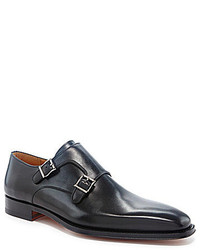 Magnanni Miro Leather Buckle Dress Loafers