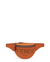 Fendi Small Logo Debossed Leather Belt Bag