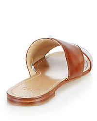 Stuart Weitzman Crisscross Leather Sandals