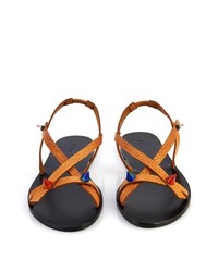 Acne Studios Effie Embellished Leather Sandals