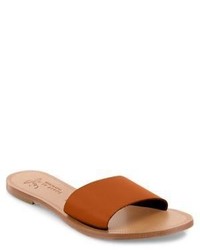 Joie Lacey Vacchetta Leather Slide Sandals