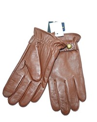 Tobacco Leather Gloves