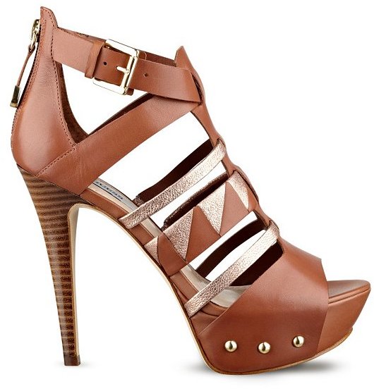 GUESS Oresty Platform Heels, $125 | GUESS | Lookastic.com