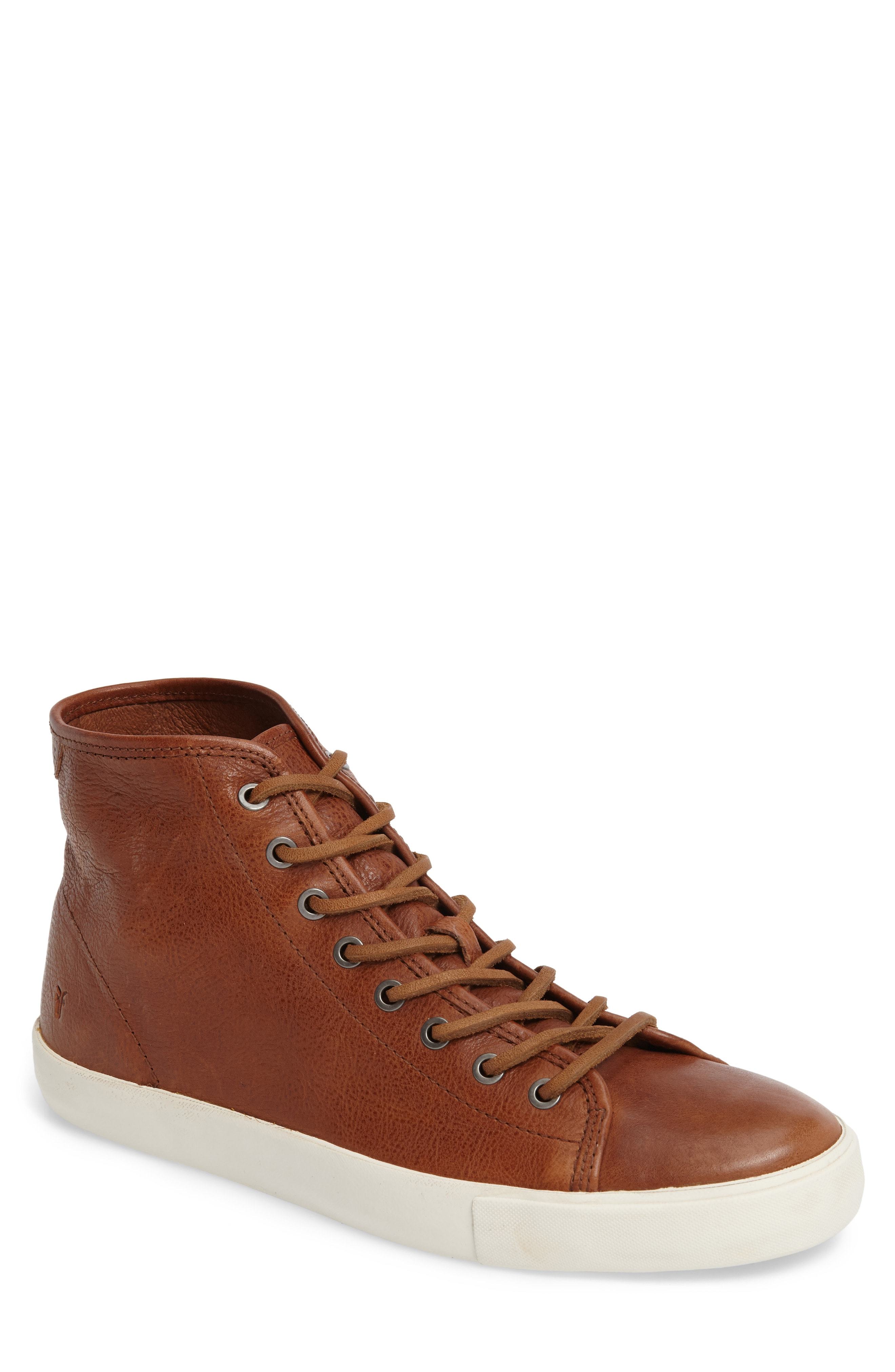 frye brett high leather sneaker