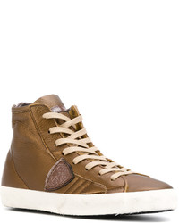 Philippe Model Lace Up Hi Top Sneakers