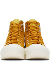 Converse Yellow Chuck Taylor Lugged Winter Hi Sneakers