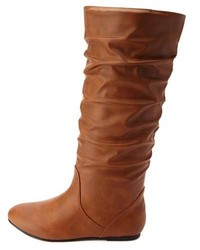 Charlotte Russe Slouchy Flat Knee High Boots