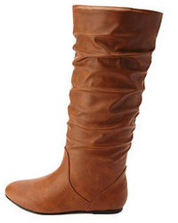Charlotte Russe Slouchy Flat Knee High Boots