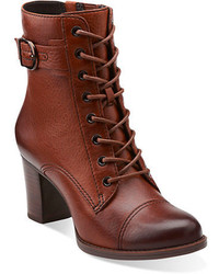 Clarks Jolissa Gypsum Leather Boots