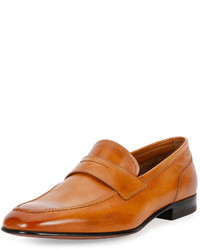Bally Brent Leather Penny Loafer Brown